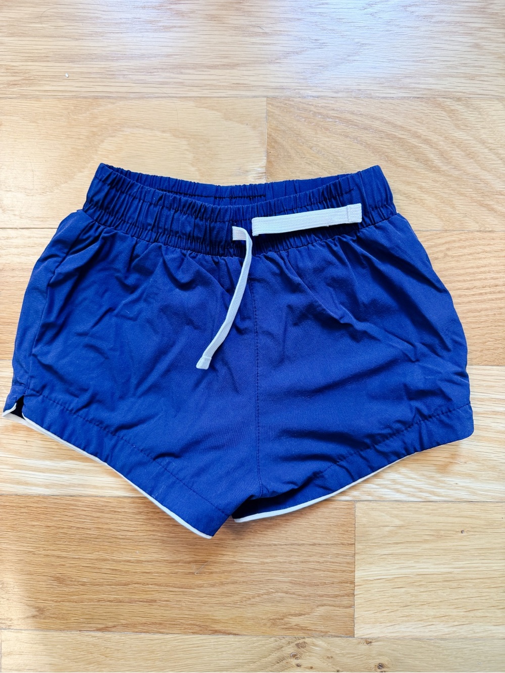 Cadet Cabana Swim Boy’s Swimsuit Size 3/4T Navy with White Piping